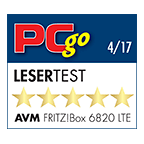 FRITZ!Box 6820 LTE: Note 1,8 im Lesertest von PCgo!